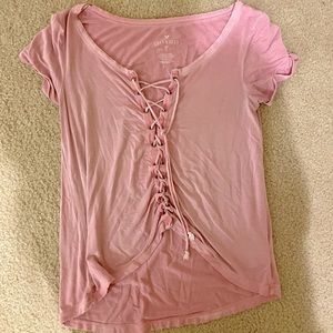 American Eagle soft & sexy pink T size S